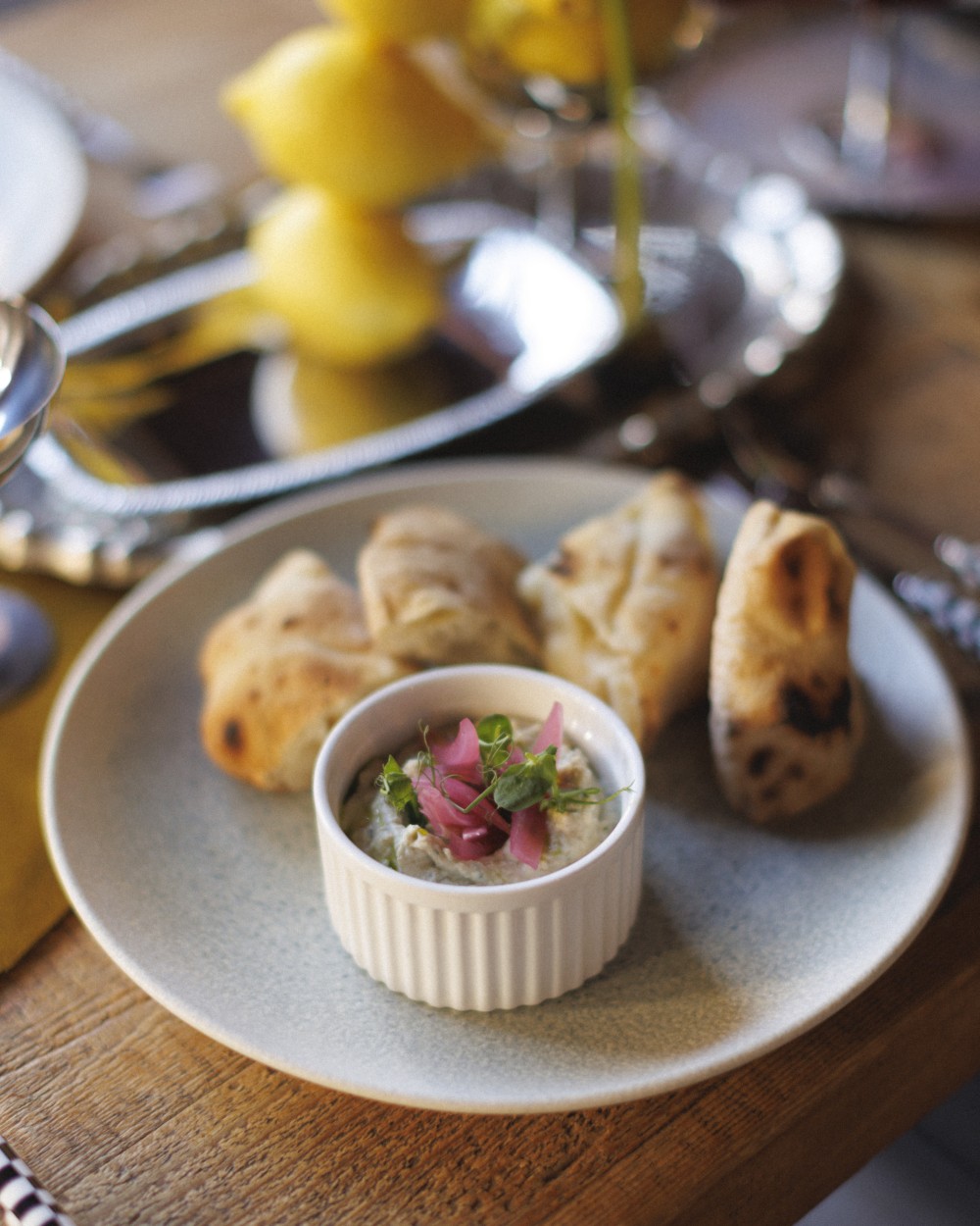 Füstös padlizsánkrém